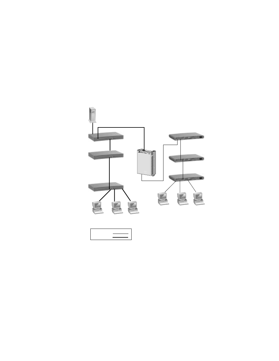 Network topologies | Allied Telesis AT-FS217 User Manual | Page 18 / 46