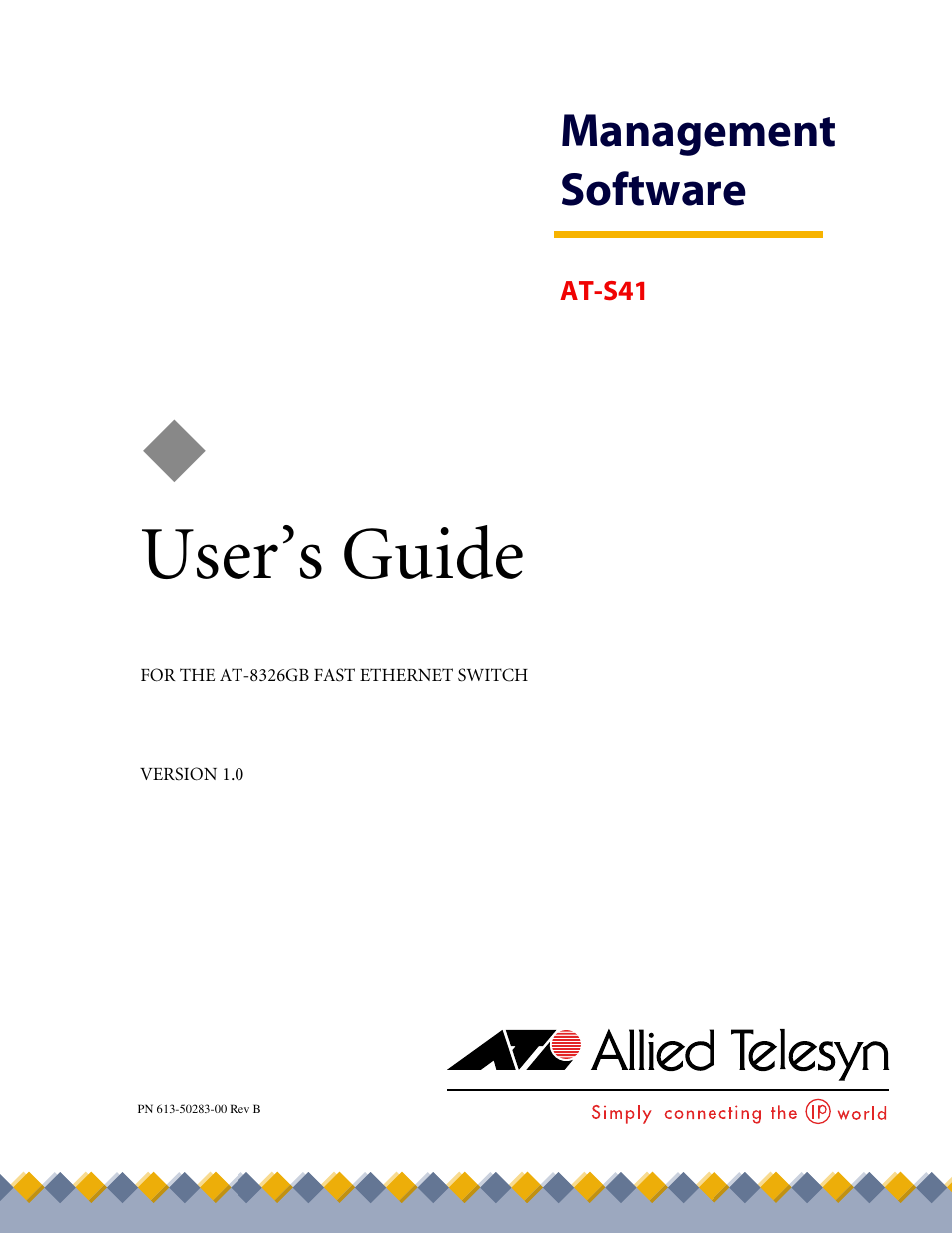 Allied Telesis AT-S41 User Manual | 236 pages