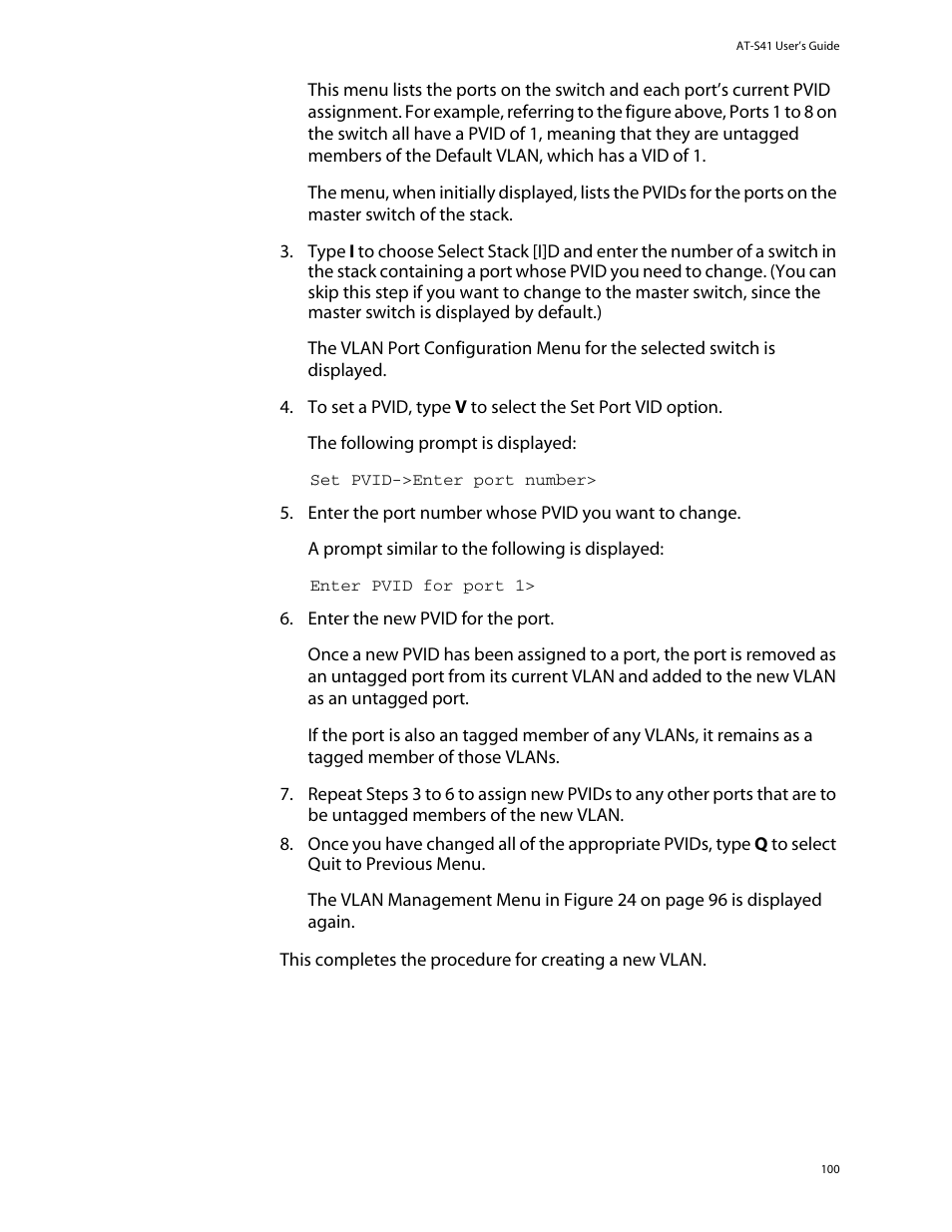 Allied Telesis AT-S41 User Manual | Page 100 / 236