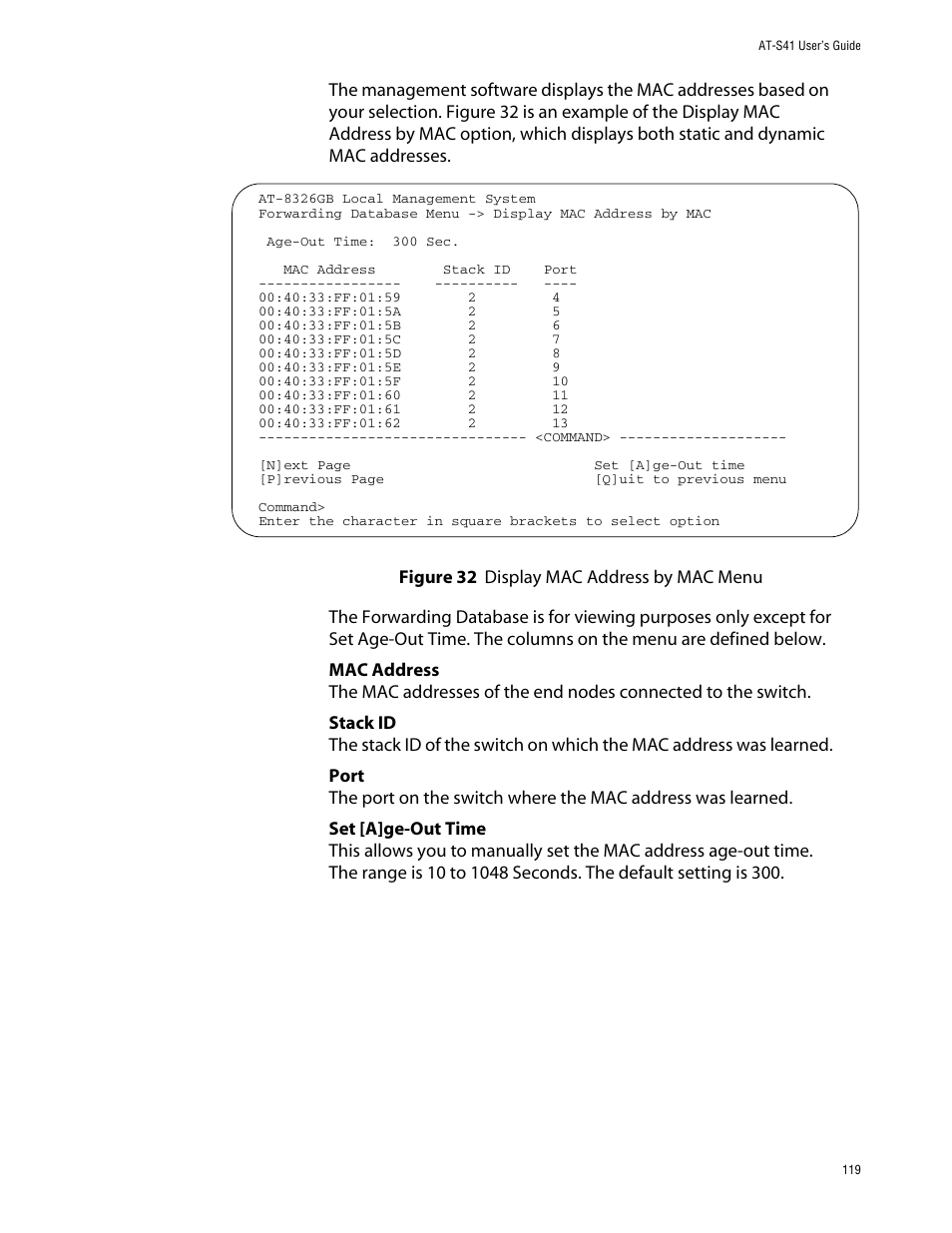 Allied Telesis AT-S41 User Manual | Page 119 / 236