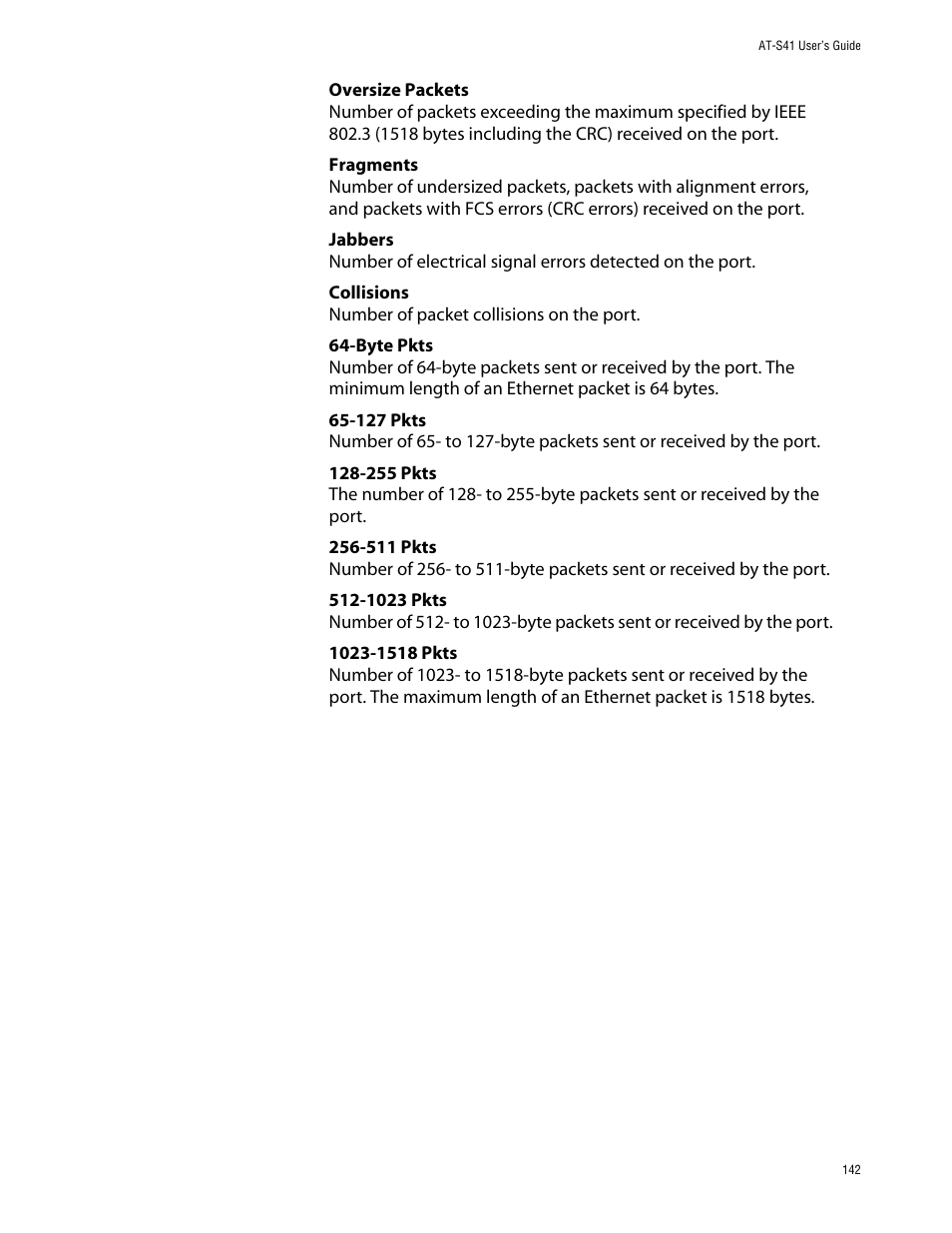 Allied Telesis AT-S41 User Manual | Page 142 / 236