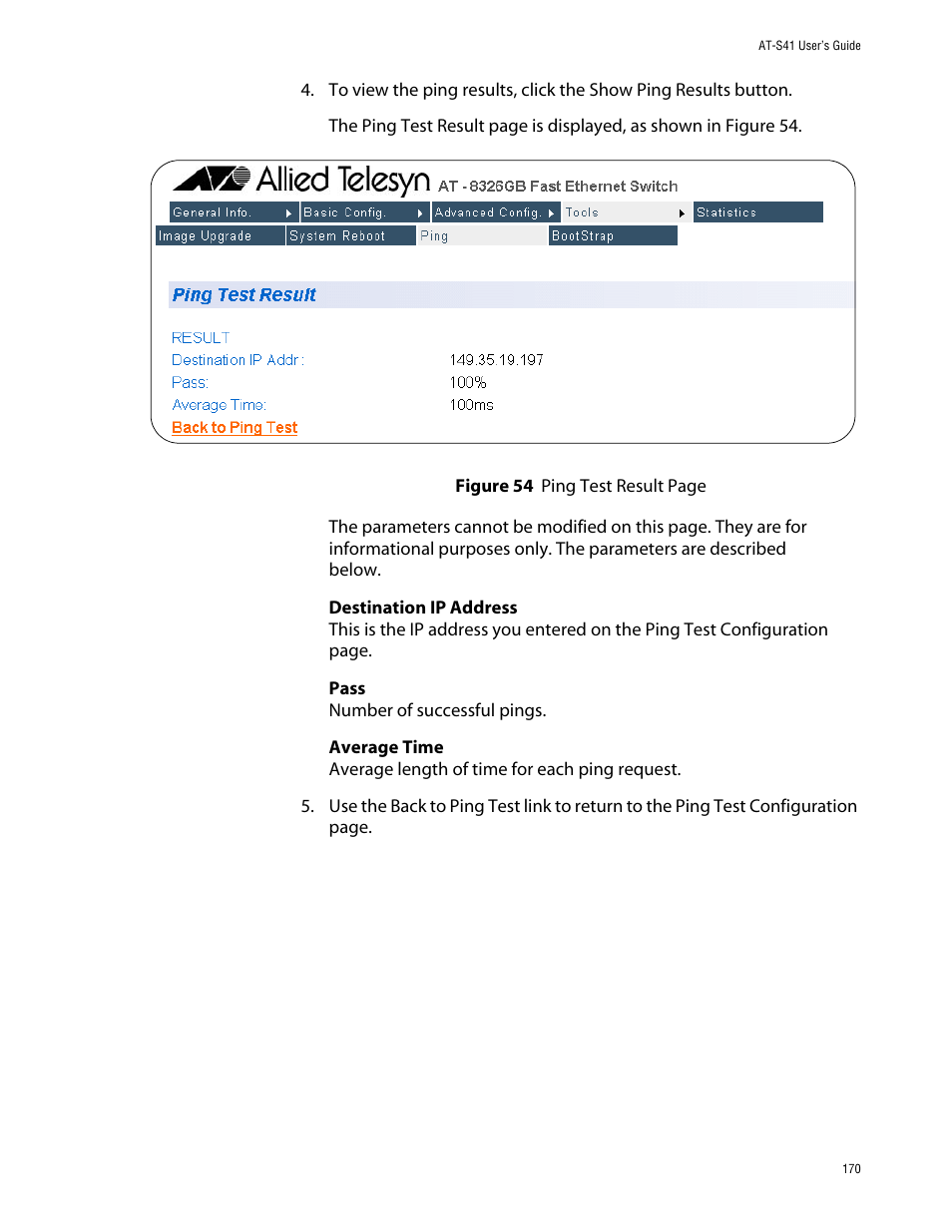 Allied Telesis AT-S41 User Manual | Page 170 / 236