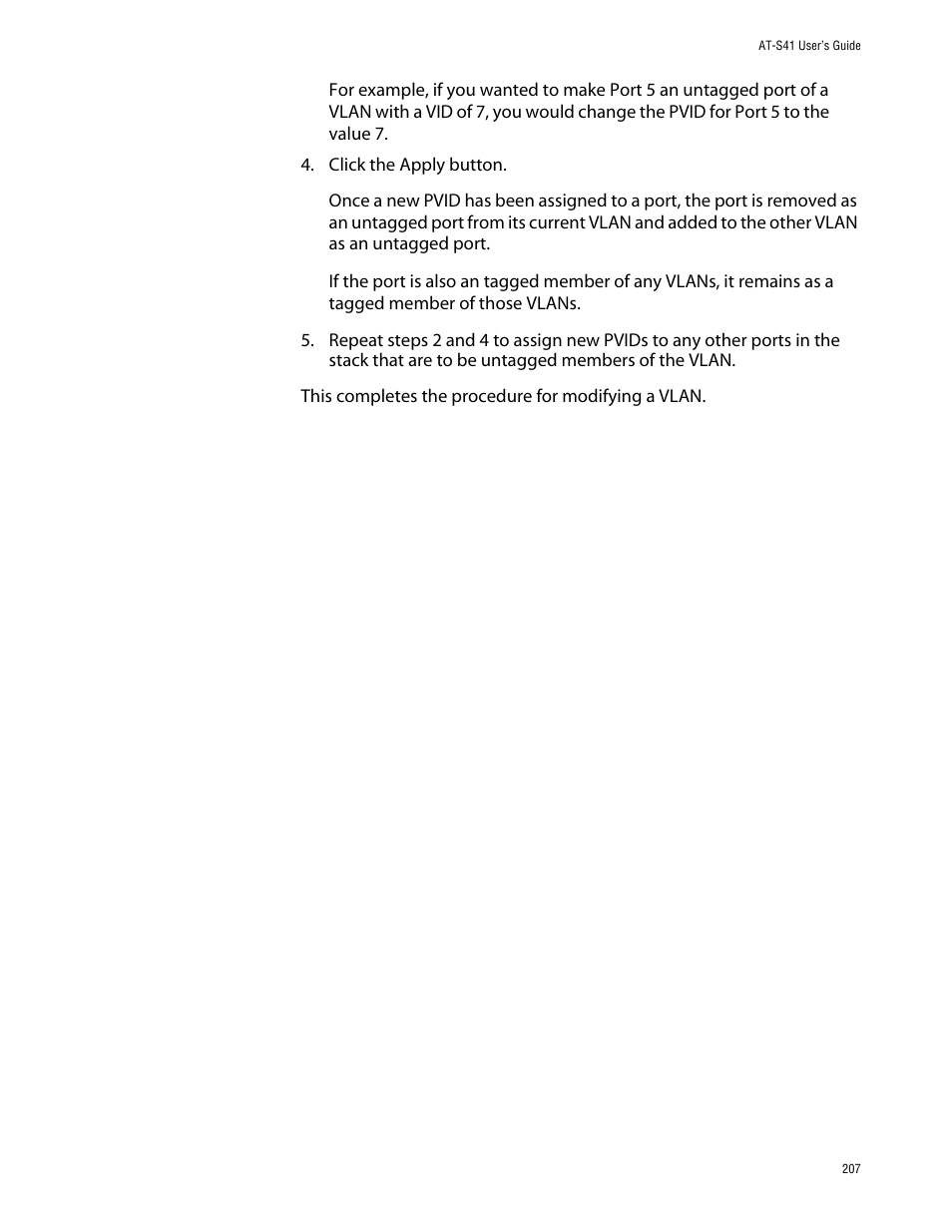 Allied Telesis AT-S41 User Manual | Page 207 / 236