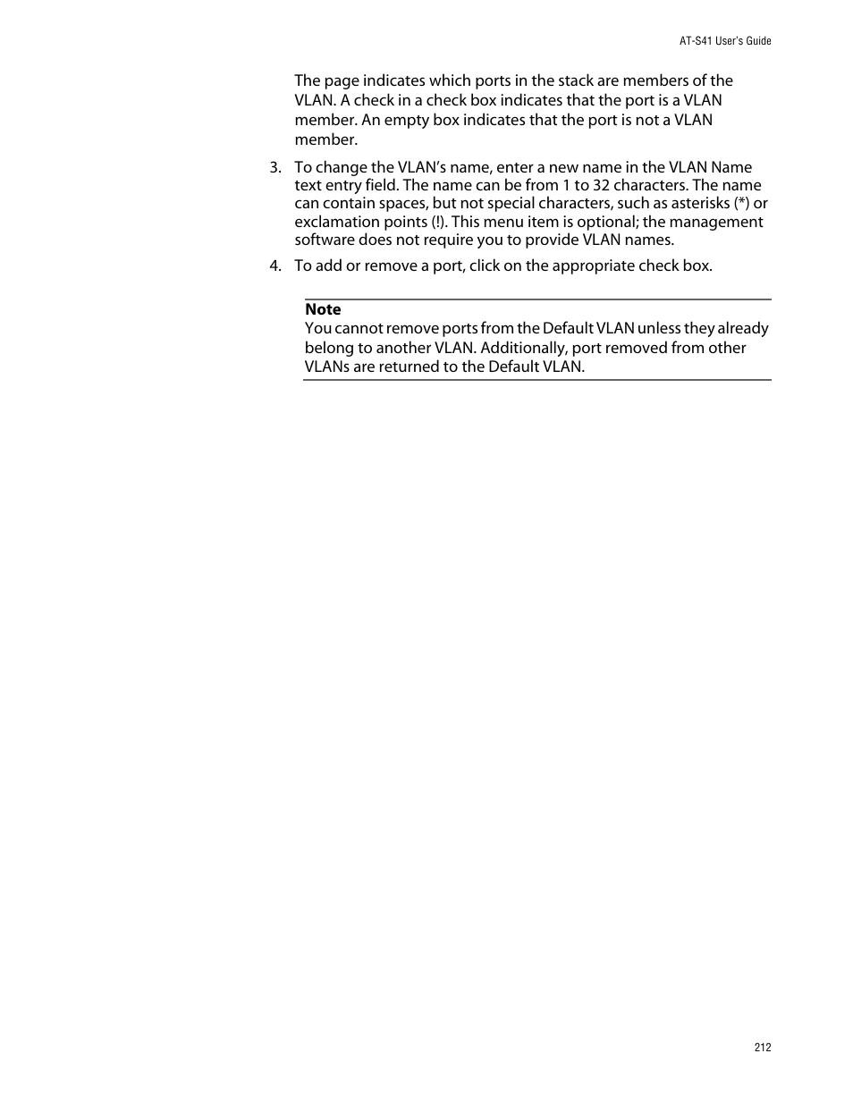 Allied Telesis AT-S41 User Manual | Page 212 / 236