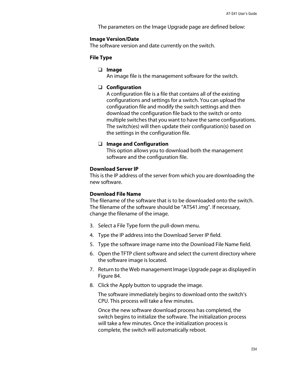 Allied Telesis AT-S41 User Manual | Page 234 / 236