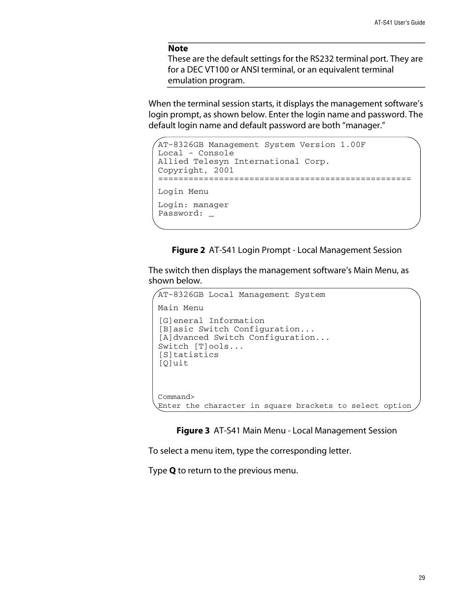 Allied Telesis AT-S41 User Manual | Page 29 / 236