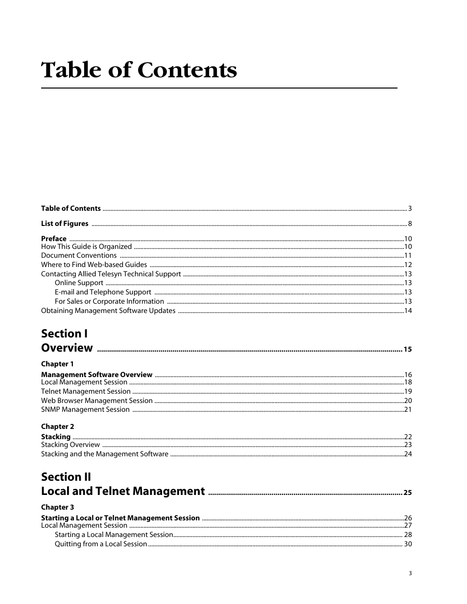 Allied Telesis AT-S41 User Manual | Page 3 / 236