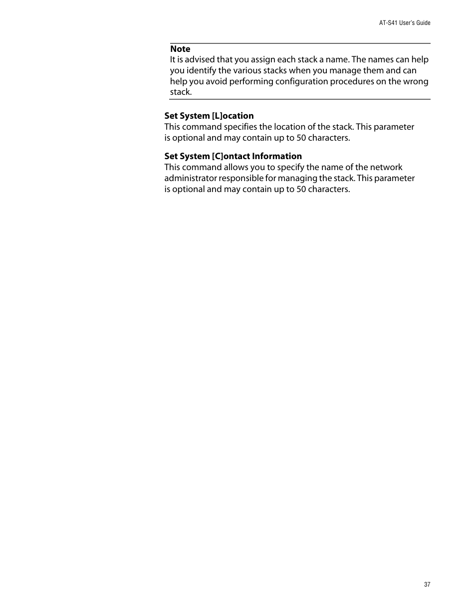 Allied Telesis AT-S41 User Manual | Page 37 / 236