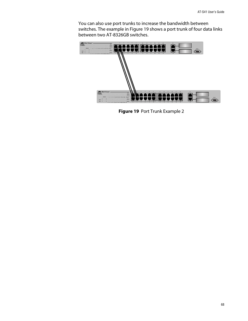 At-s41 user’s guide 68 | Allied Telesis AT-S41 User Manual | Page 68 / 236