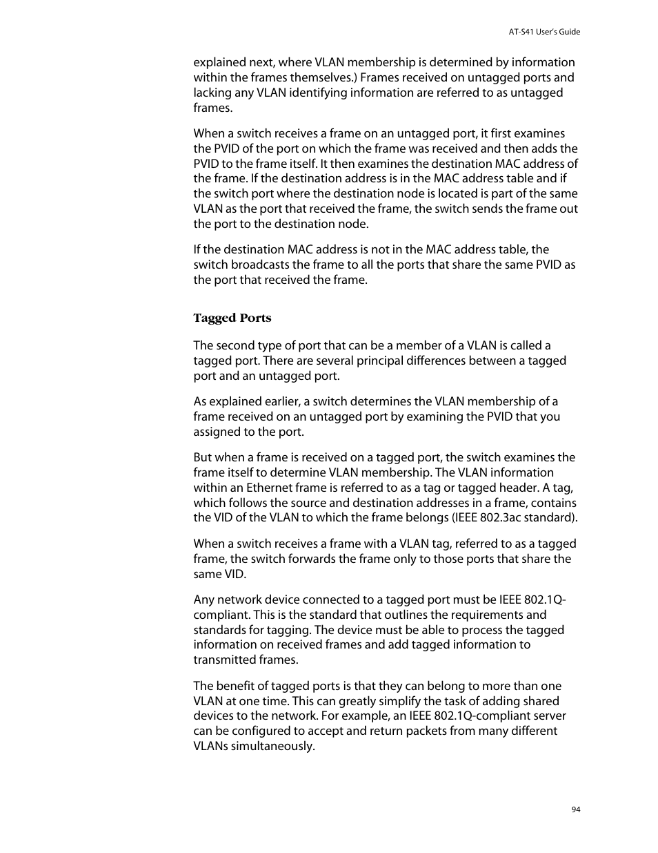 Allied Telesis AT-S41 User Manual | Page 94 / 236