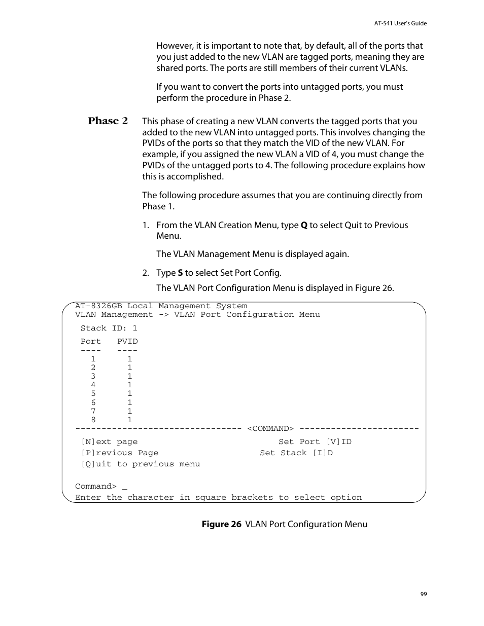 Phase 2 | Allied Telesis AT-S41 User Manual | Page 99 / 236