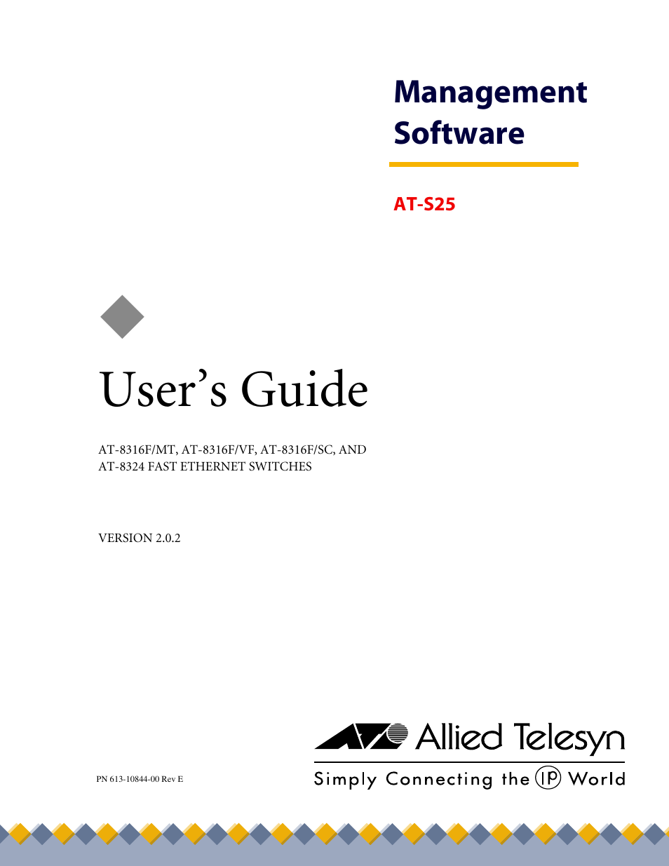 Allied Telesis AT-S25 User Manual | 276 pages