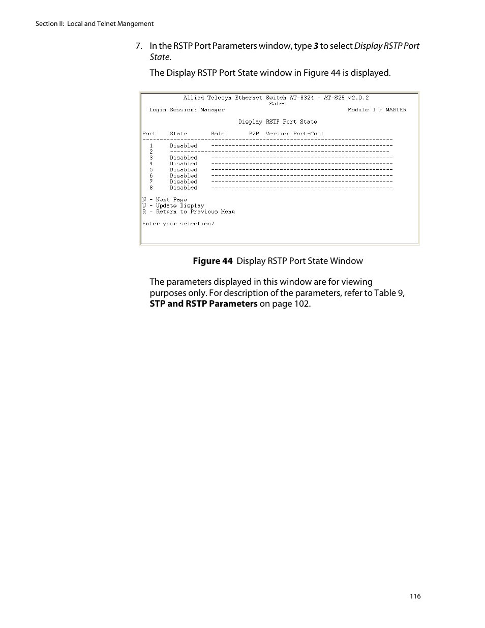 Allied Telesis AT-S25 User Manual | Page 116 / 276