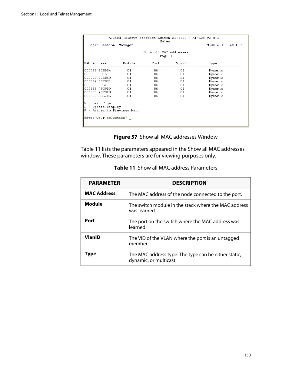 Allied Telesis AT-S25 User Manual | Page 150 / 276