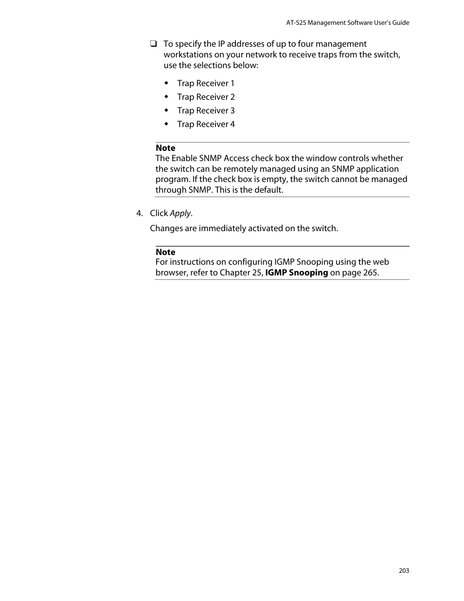 Allied Telesis AT-S25 User Manual | Page 203 / 276