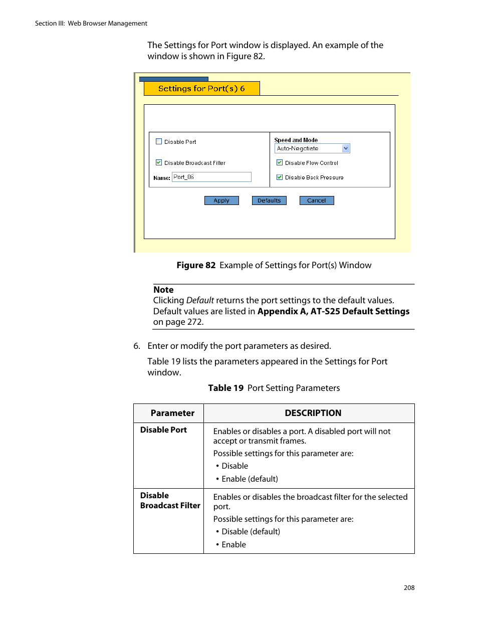 Allied Telesis AT-S25 User Manual | Page 208 / 276