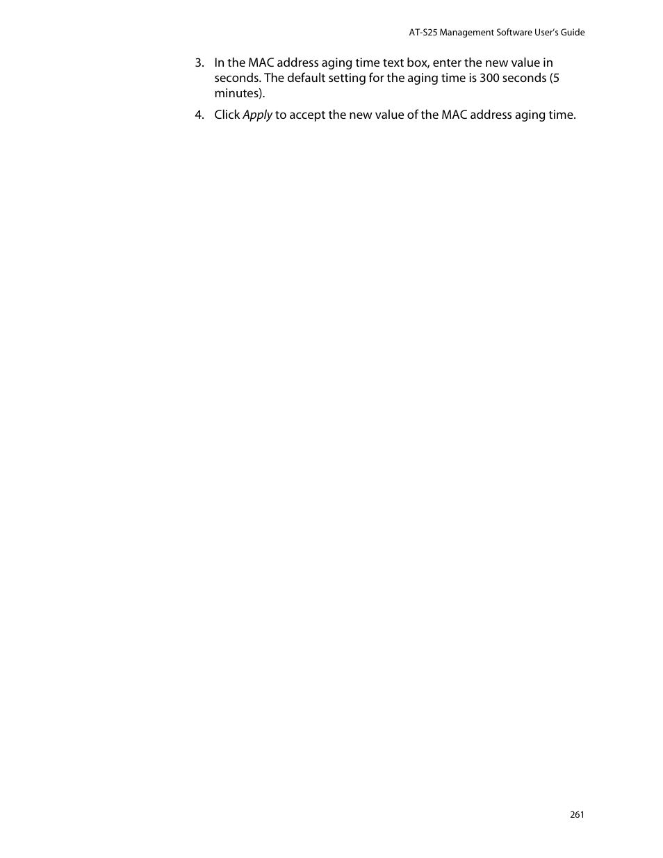 Allied Telesis AT-S25 User Manual | Page 261 / 276