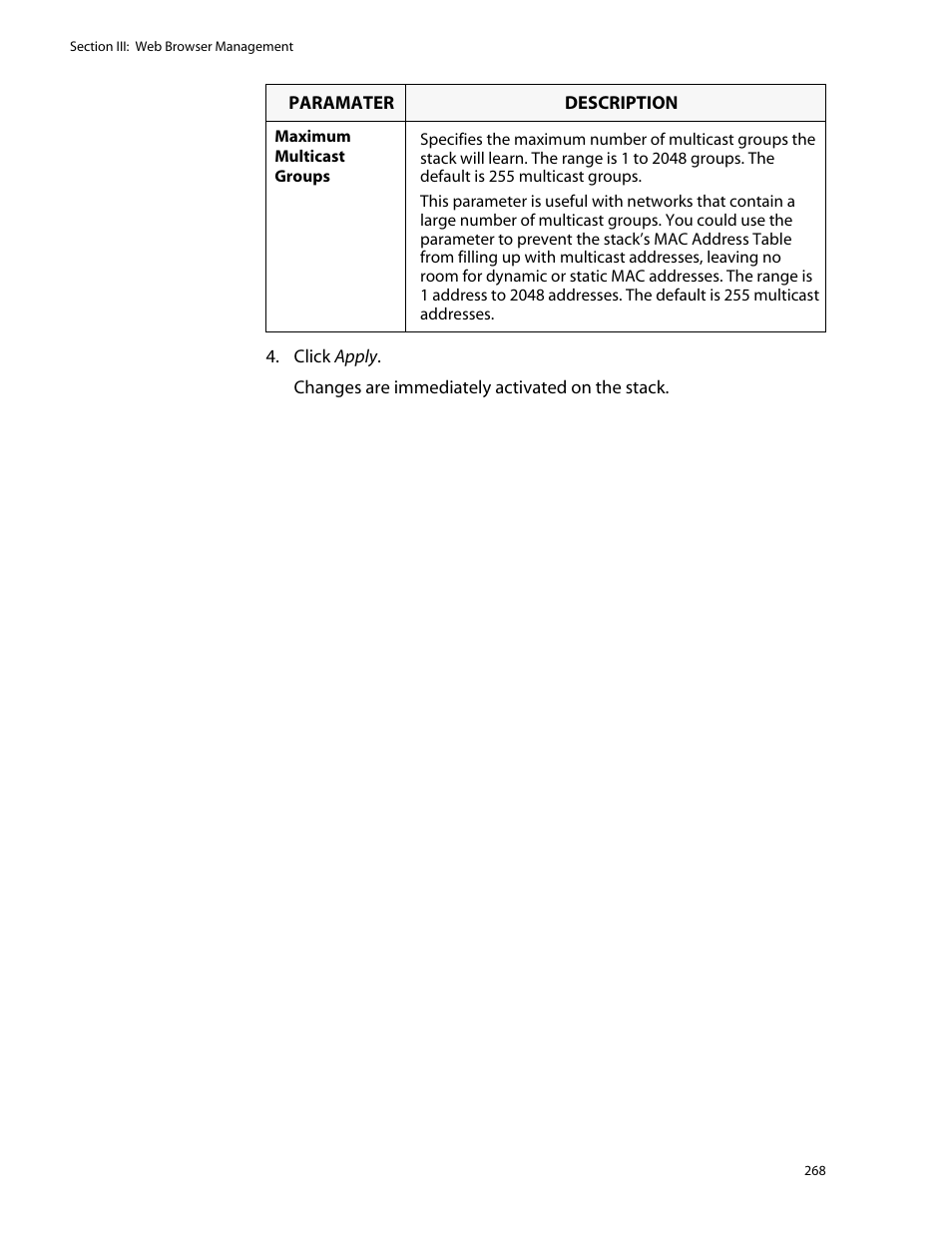Allied Telesis AT-S25 User Manual | Page 268 / 276