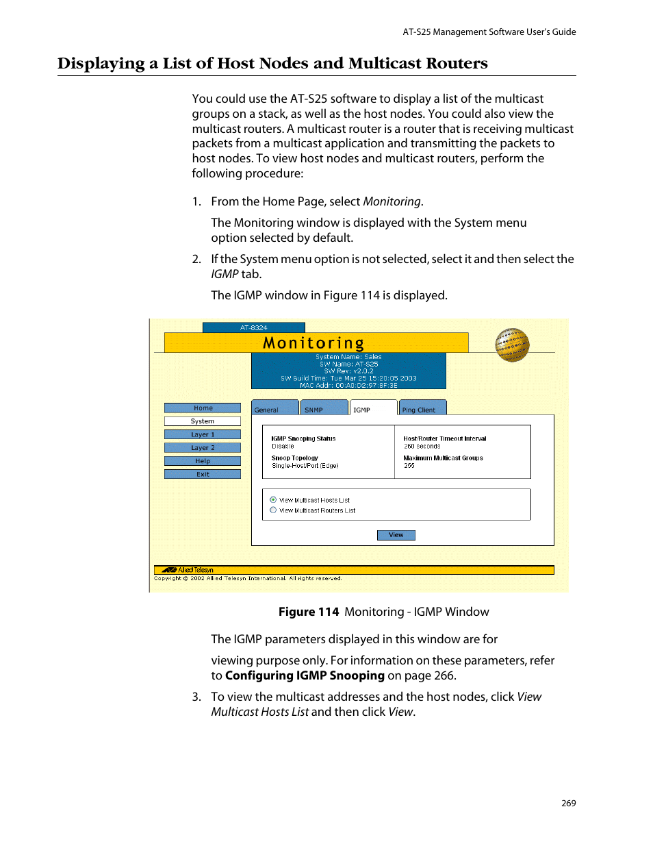 Allied Telesis AT-S25 User Manual | Page 269 / 276