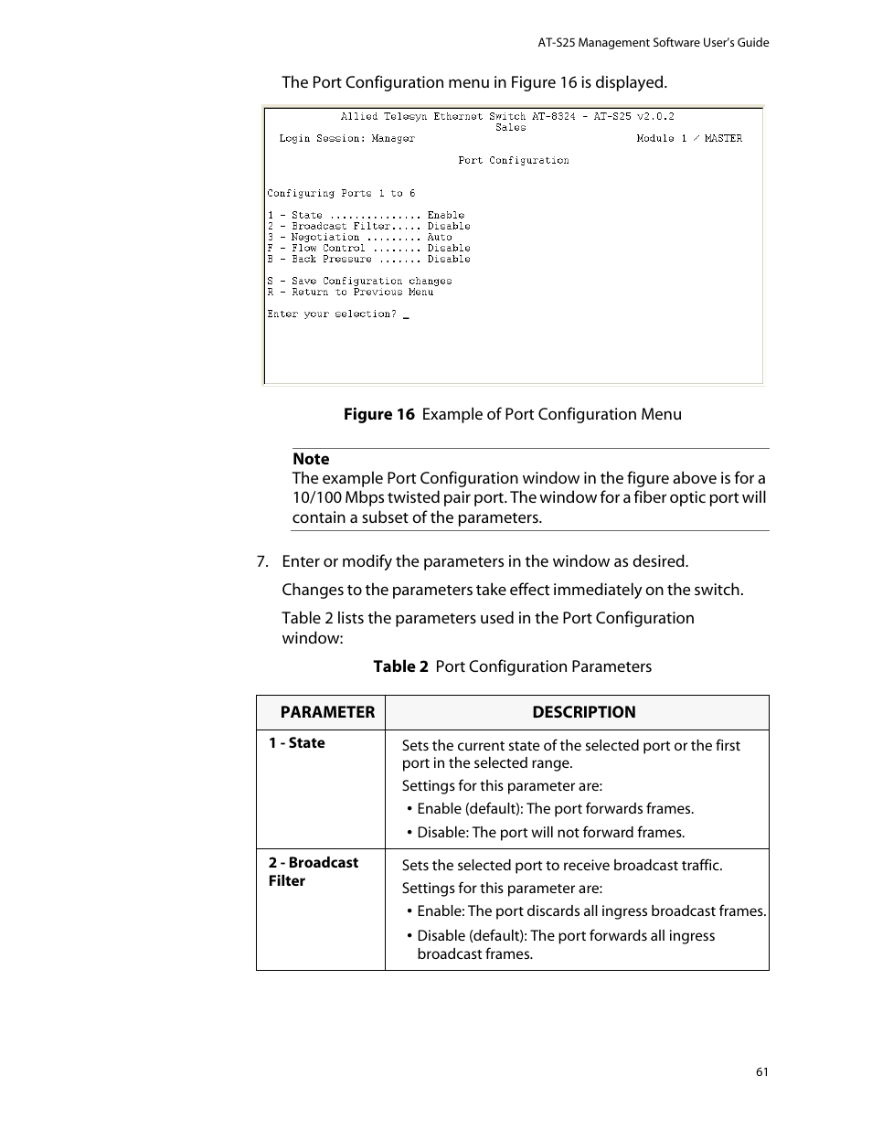 Allied Telesis AT-S25 User Manual | Page 61 / 276