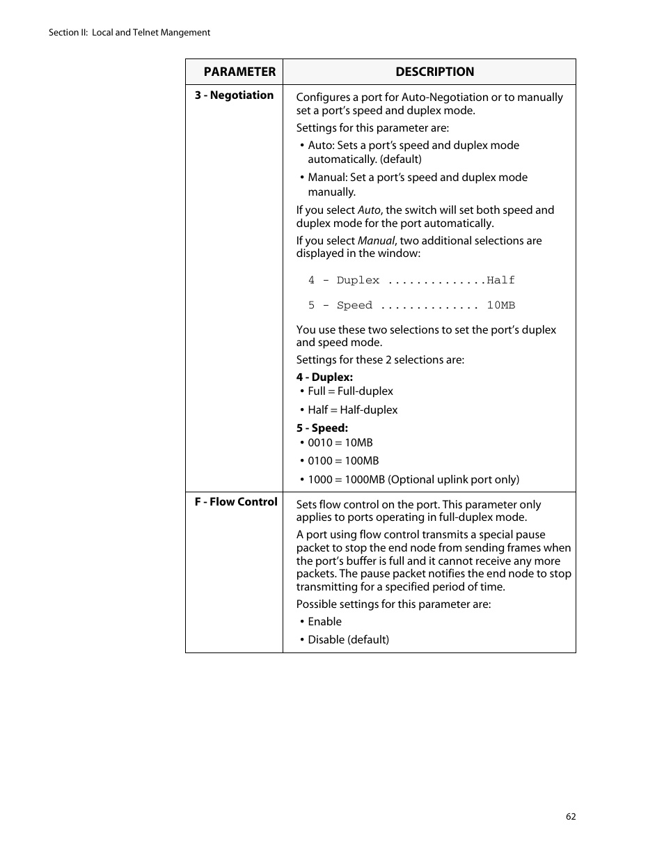 Allied Telesis AT-S25 User Manual | Page 62 / 276