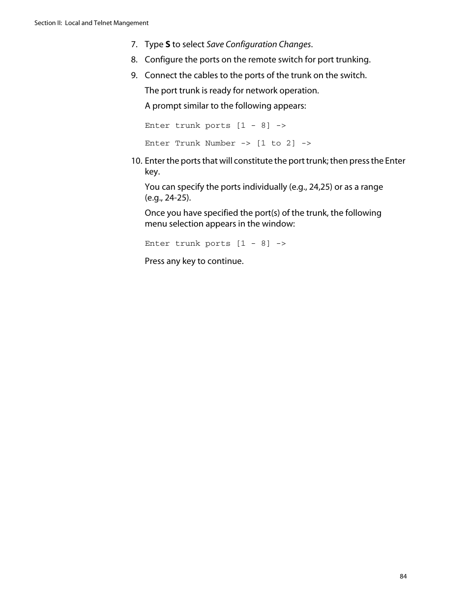 Allied Telesis AT-S25 User Manual | Page 84 / 276