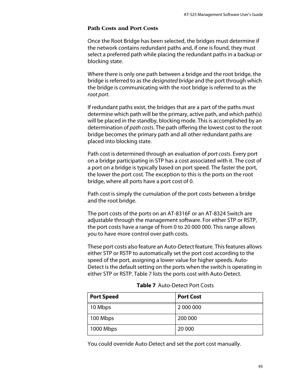 Allied Telesis AT-S25 User Manual | Page 95 / 276