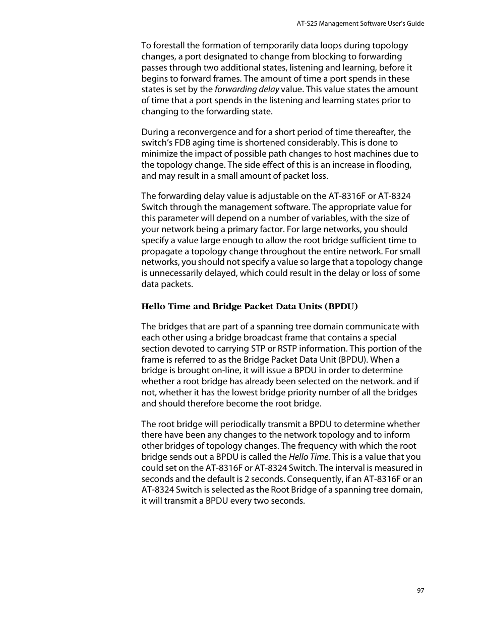 Allied Telesis AT-S25 User Manual | Page 97 / 276