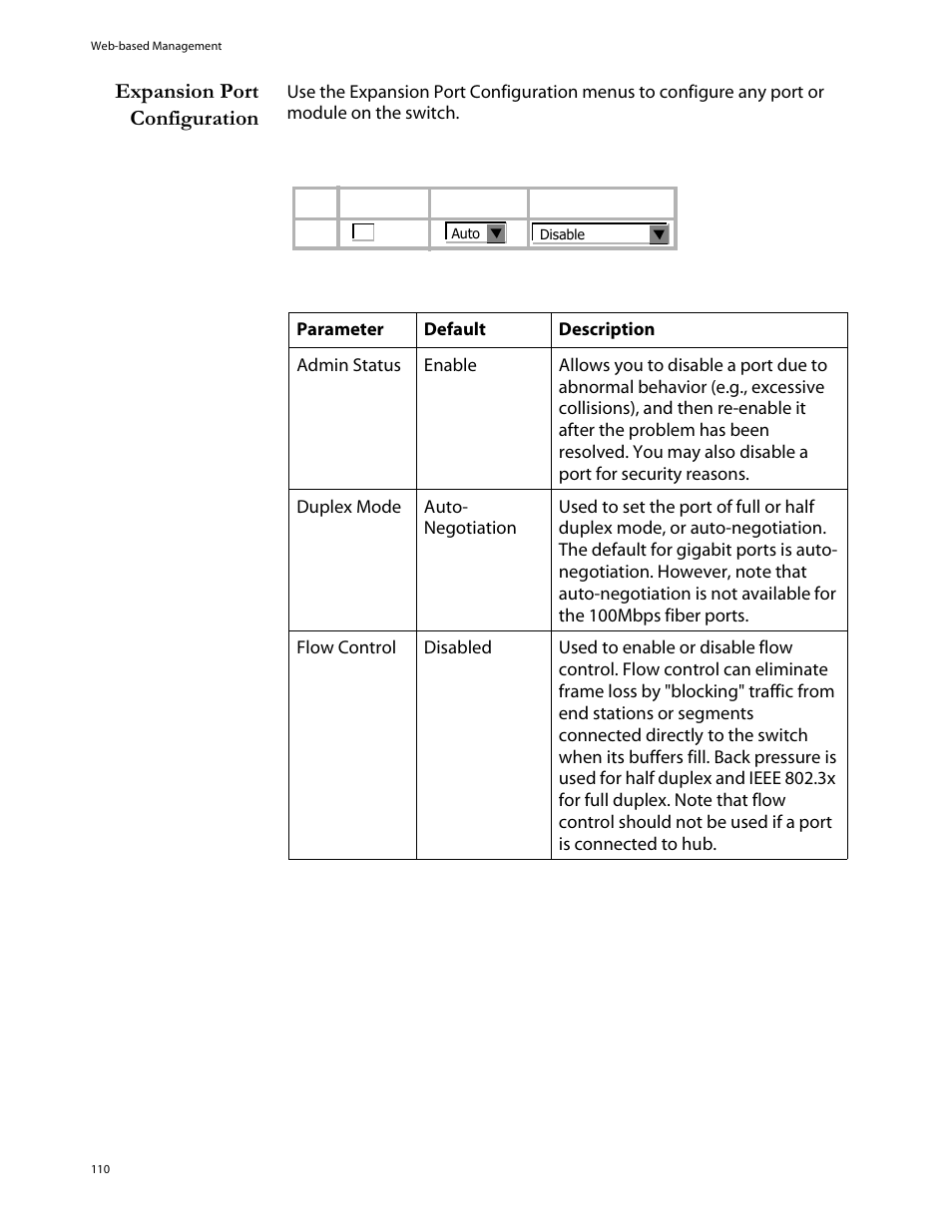 Expansion port configuration | Allied Telesis AT-S29 User Manual | Page 110 / 136