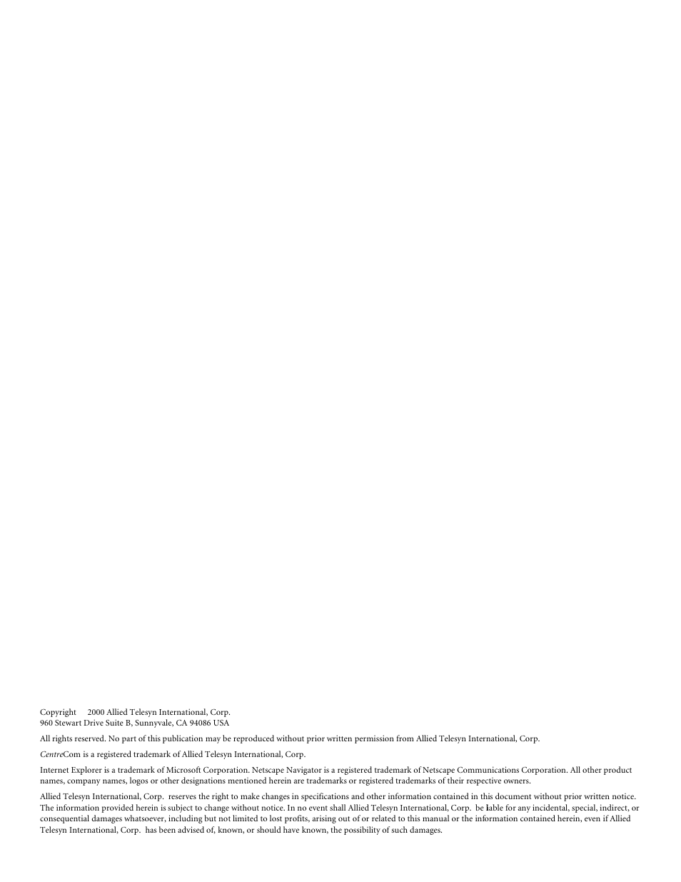 Allied Telesis AT-S29 User Manual | Page 2 / 136