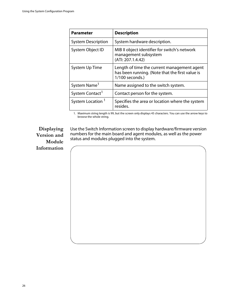 Displaying version and module information | Allied Telesis AT-S29 User Manual | Page 26 / 136