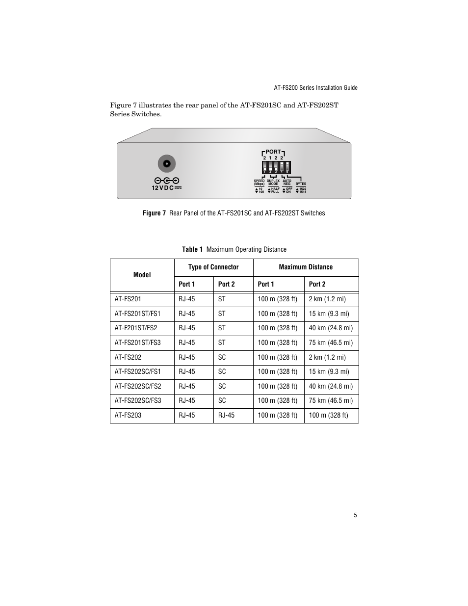 Allied Telesis AT-FS203 User Manual | Page 15 / 50