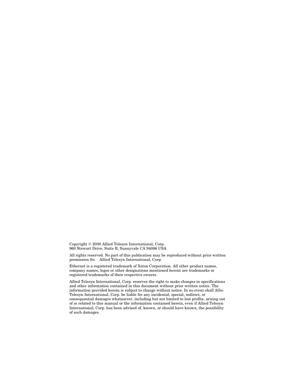 Allied Telesis AT-FS203 User Manual | Page 2 / 50