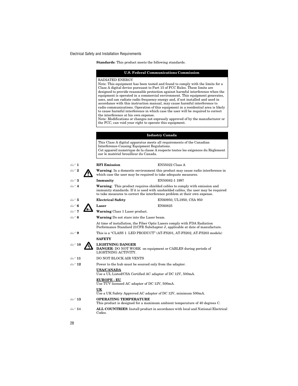 Allied Telesis AT-FS203 User Manual | Page 38 / 50