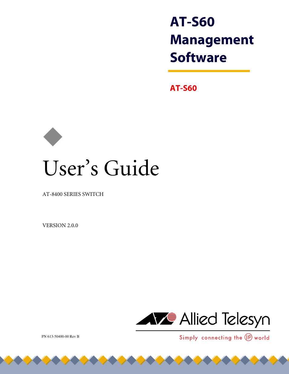 Allied Telesis AT-S60 User Manual | 615 pages