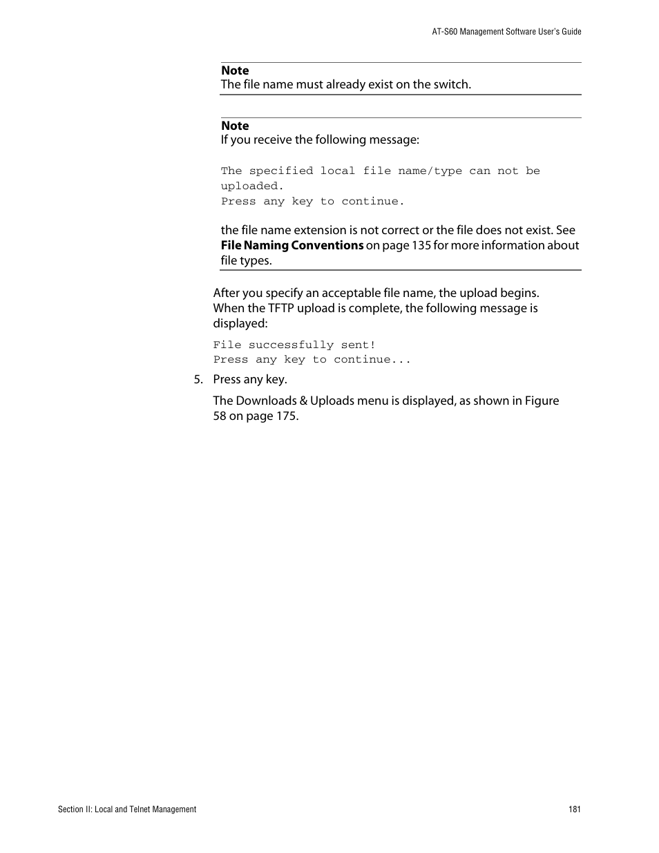 Allied Telesis AT-S60 User Manual | Page 182 / 615