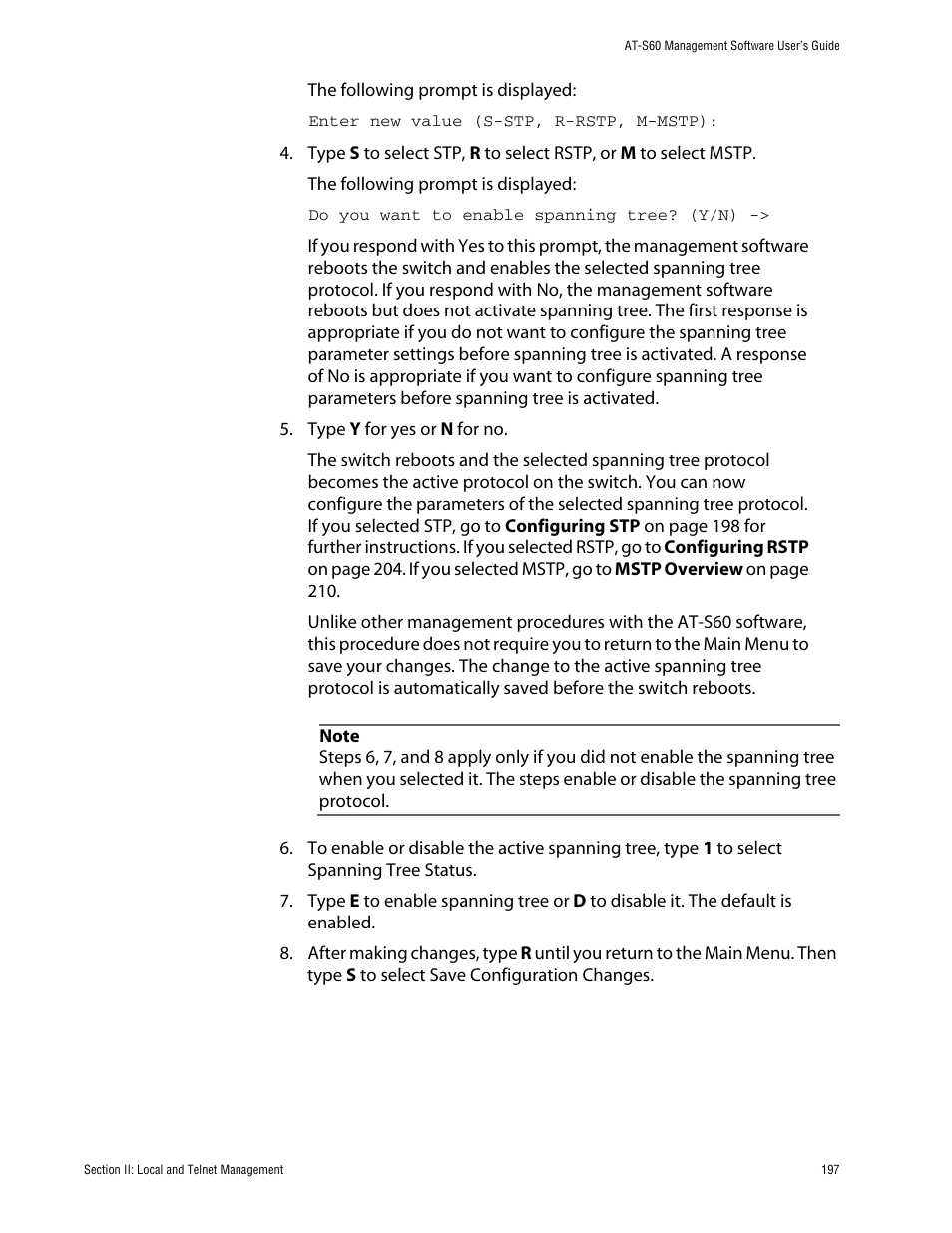 Allied Telesis AT-S60 User Manual | Page 198 / 615