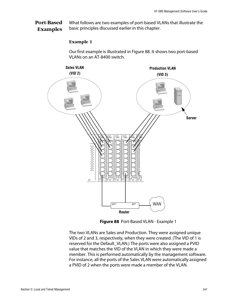 Port-based examples | Allied Telesis AT-S60 User Manual | Page 248 / 615