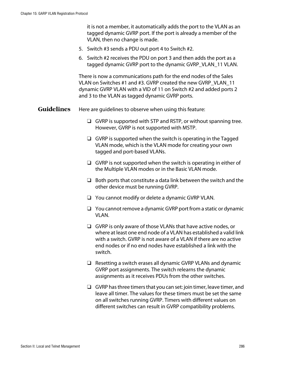 Guidelines | Allied Telesis AT-S60 User Manual | Page 287 / 615