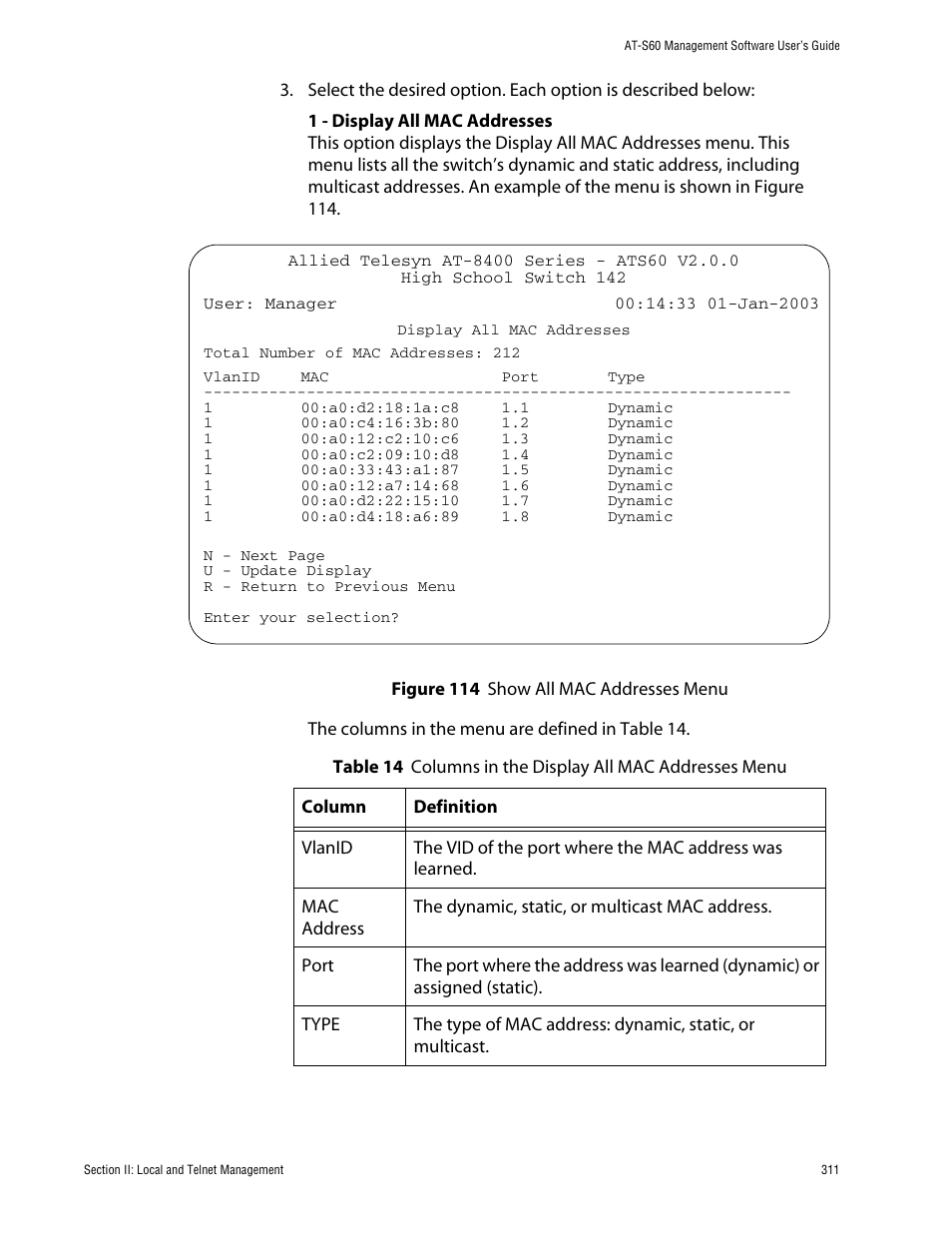 Allied Telesis AT-S60 User Manual | Page 312 / 615