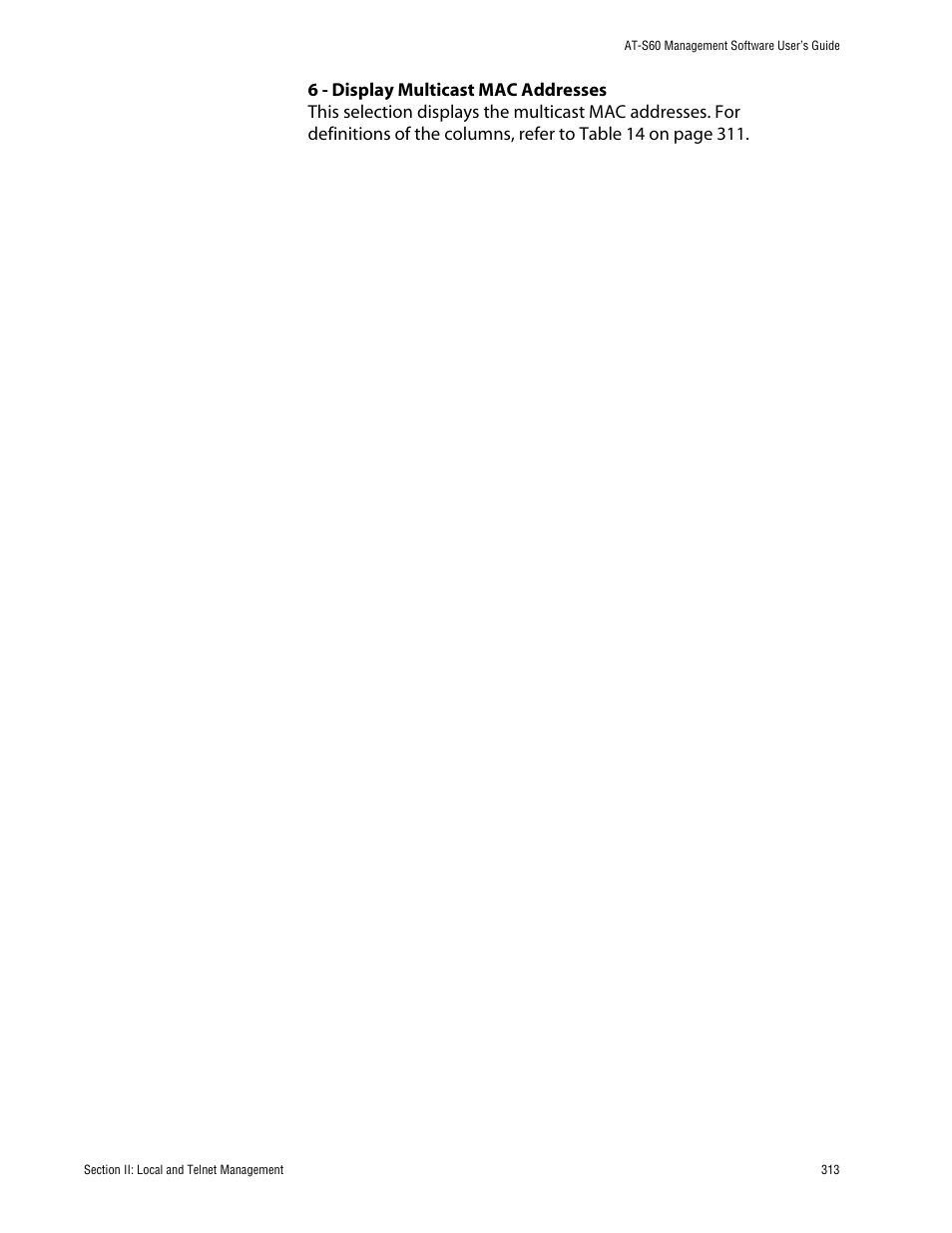 Allied Telesis AT-S60 User Manual | Page 314 / 615