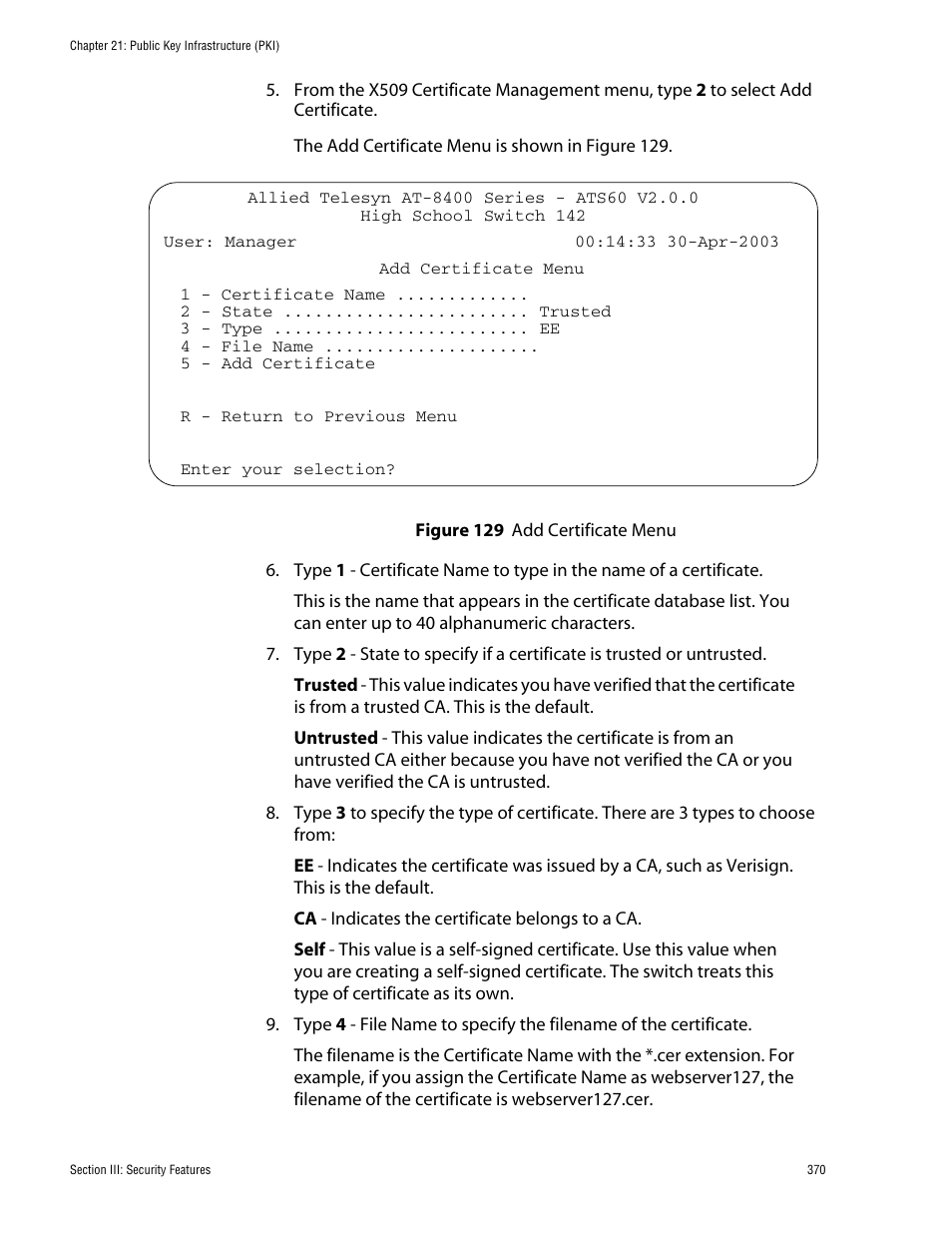 Allied Telesis AT-S60 User Manual | Page 371 / 615
