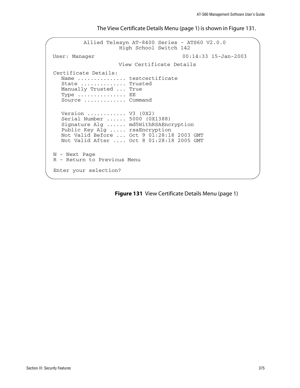 Allied Telesis AT-S60 User Manual | Page 376 / 615