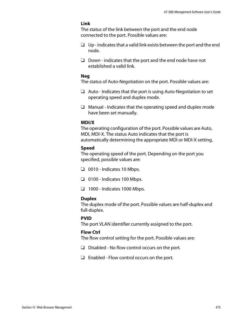 Allied Telesis AT-S60 User Manual | Page 474 / 615