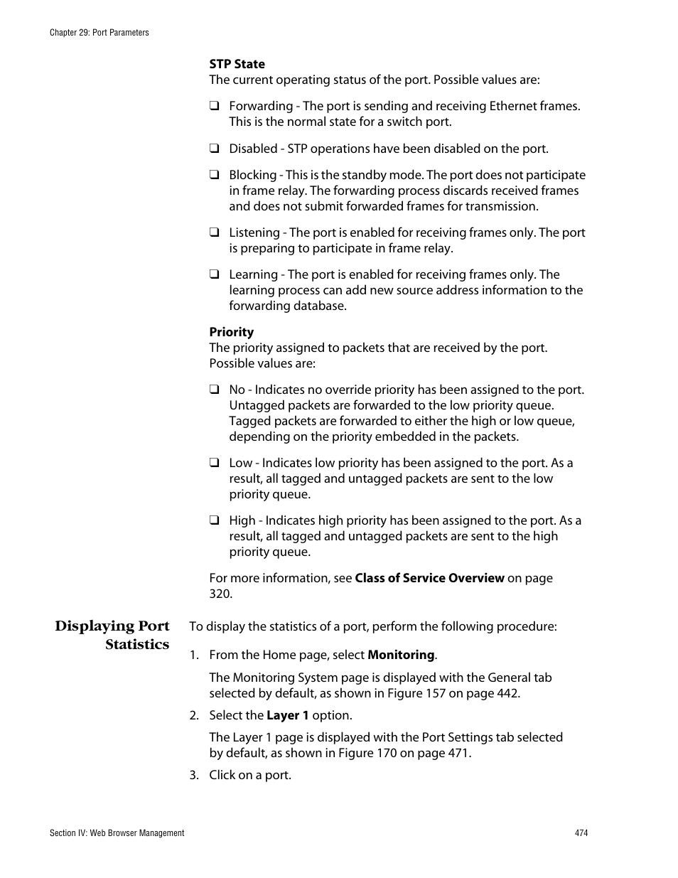 Displaying port statistics | Allied Telesis AT-S60 User Manual | Page 475 / 615