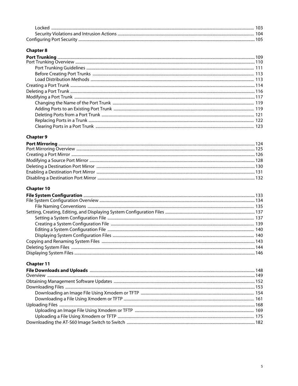Allied Telesis AT-S60 User Manual | Page 5 / 615