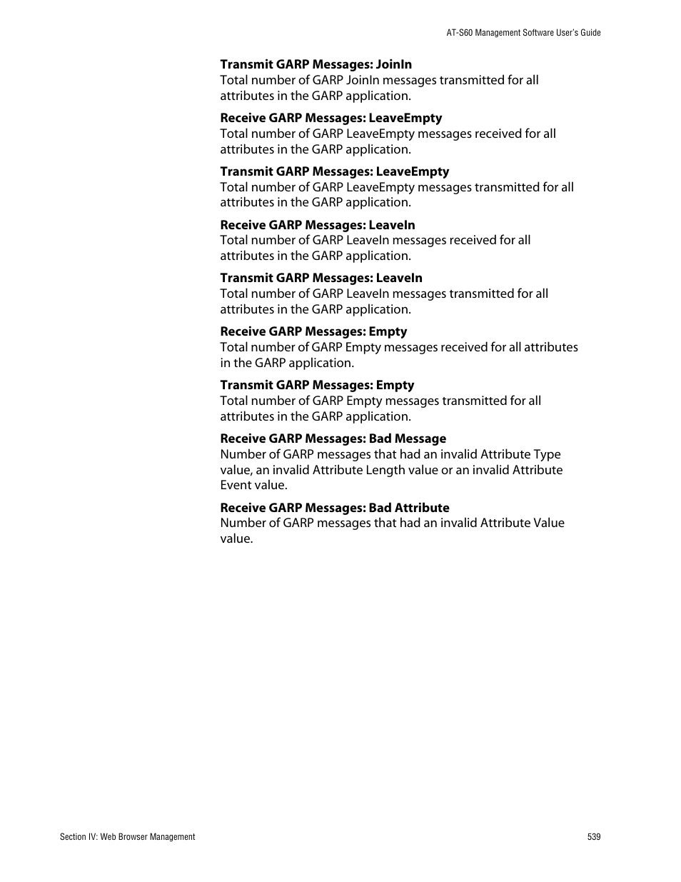 Allied Telesis AT-S60 User Manual | Page 540 / 615