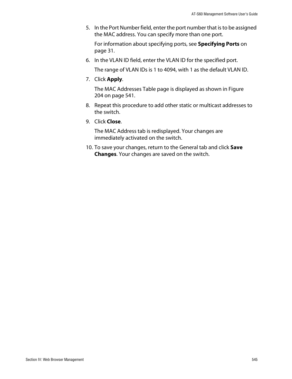 Allied Telesis AT-S60 User Manual | Page 546 / 615