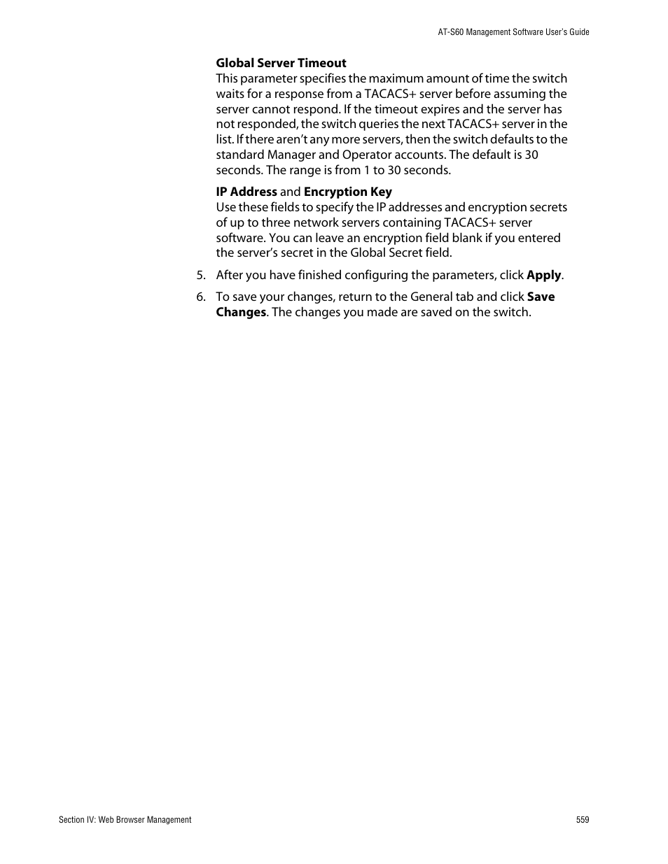 Allied Telesis AT-S60 User Manual | Page 560 / 615