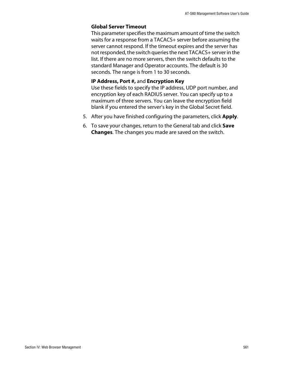 Allied Telesis AT-S60 User Manual | Page 562 / 615